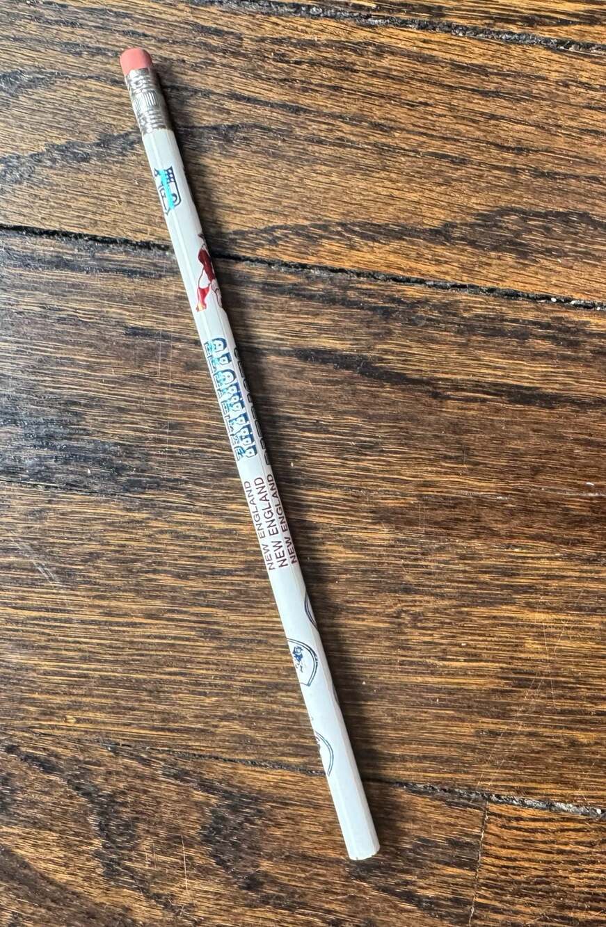 VINTAGE ‘80s New England Patriots Foil Helmet Logo Pencil NEW/UNUSED UNSHARPENED
